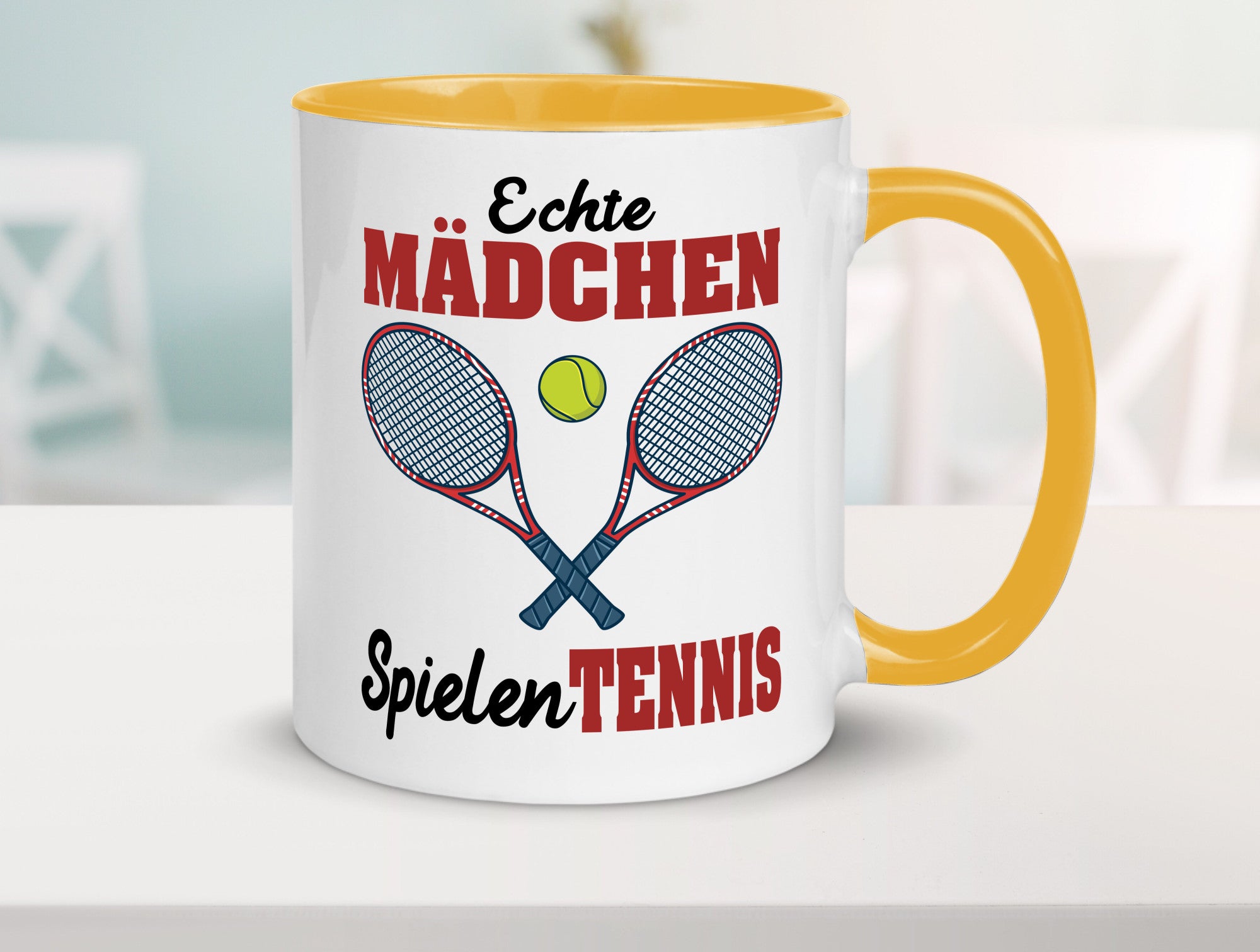 Echte Mädchen Spielen Tennis | Sport Geschenkidee Humor Tasse
