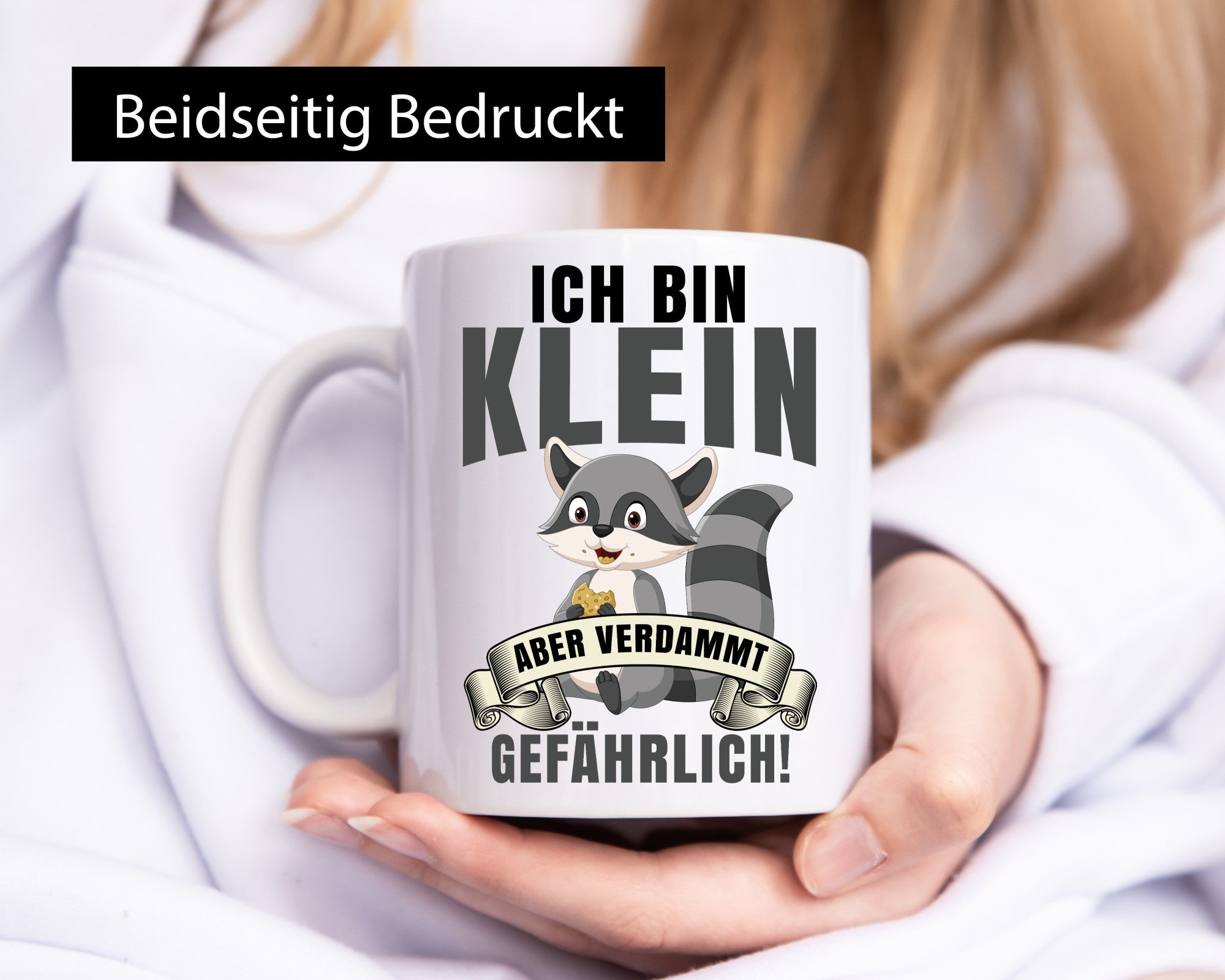 Ich bin klein | Waschbär Kindergarten Humor Geschenkidee Tasse