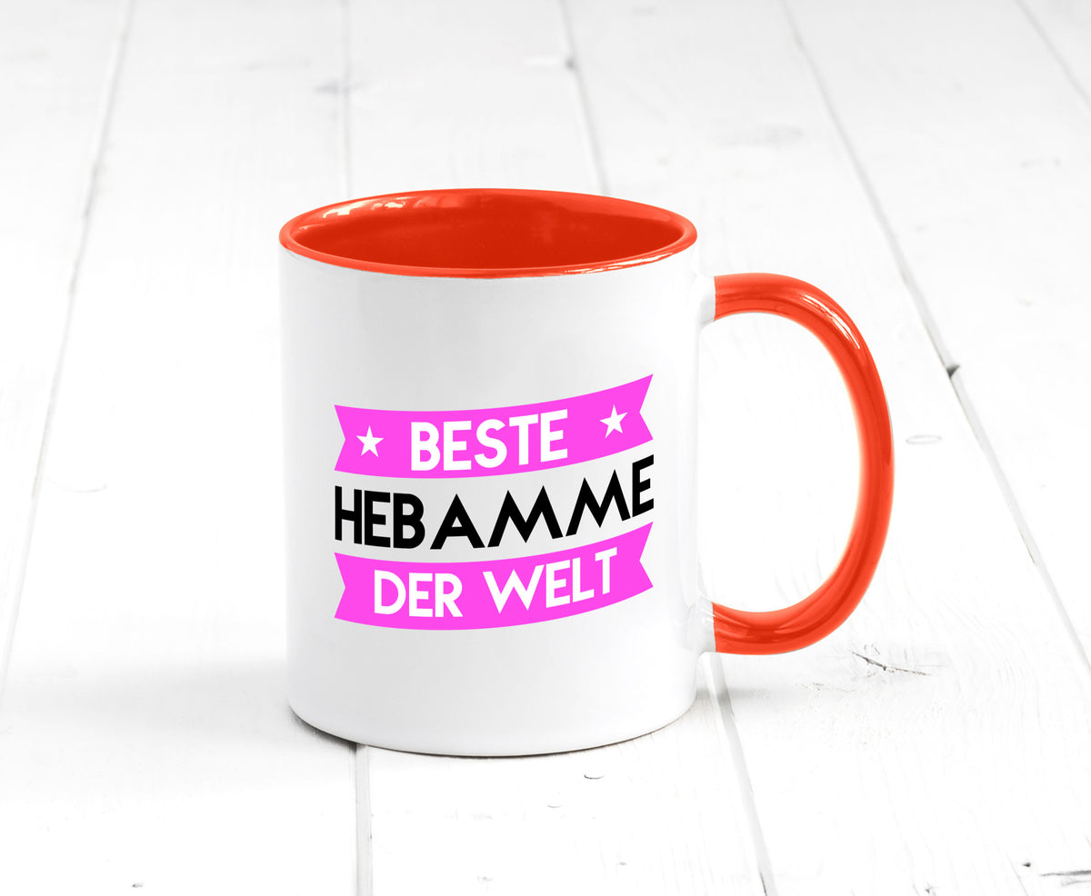 Beste Hebamme | Geburtshilfe lustiger Spruch Geschenk Humor Geschenkidee Tasse