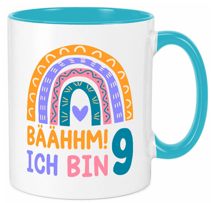 9. Geburtstag | 9 Jahre Regenbogen Bääm Mädchen Geschenk Geschenkidee lustiger