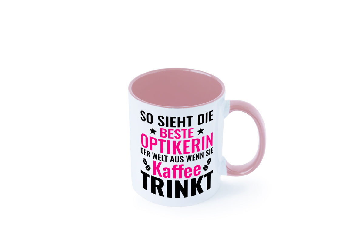 Kaffee trinkt: Optikerin | Augenoptik Geschenkidee Humor Tasse