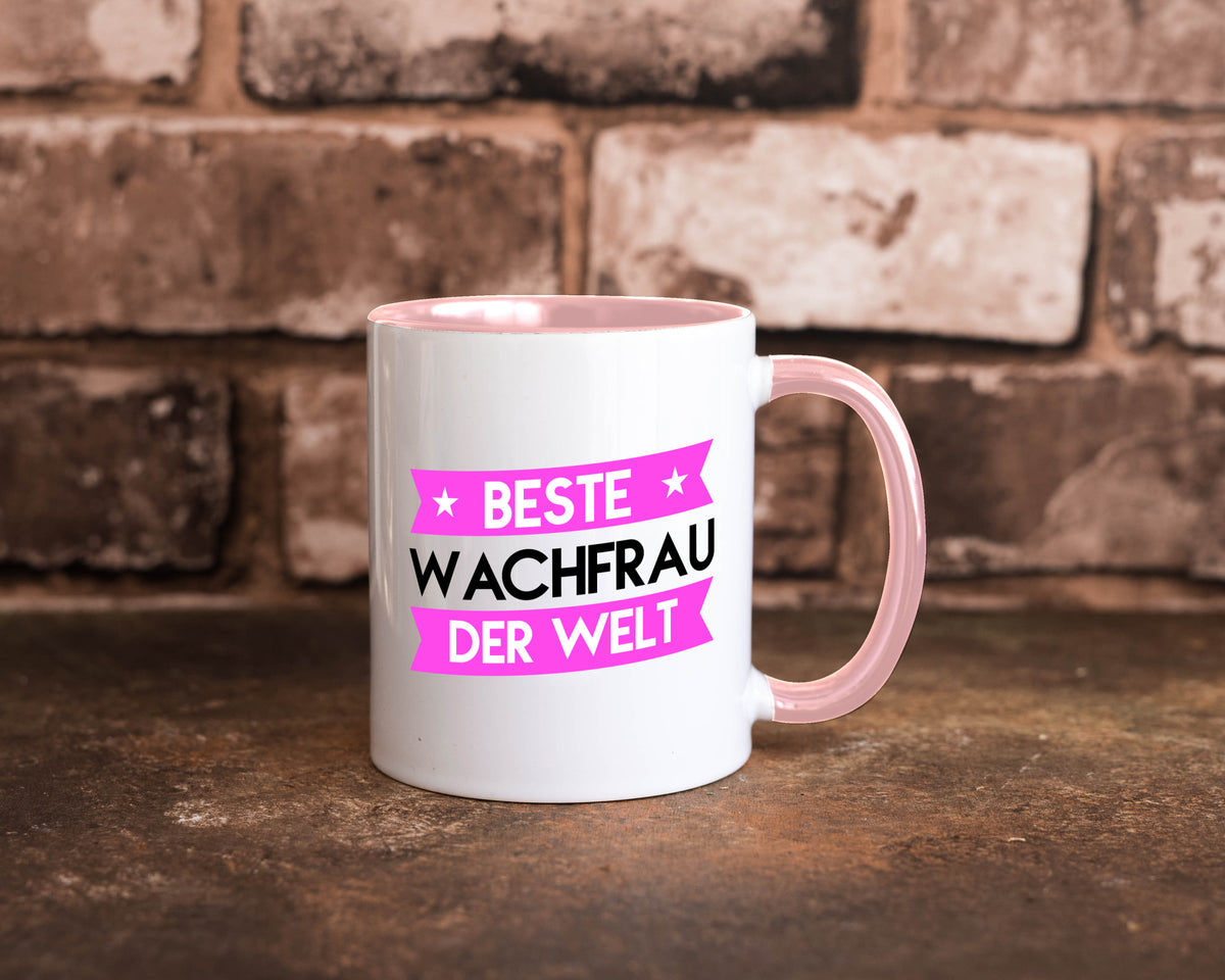 Beste Wachfrau | Wachpersonal Nachtwächter Humor Geschenkidee Tasse