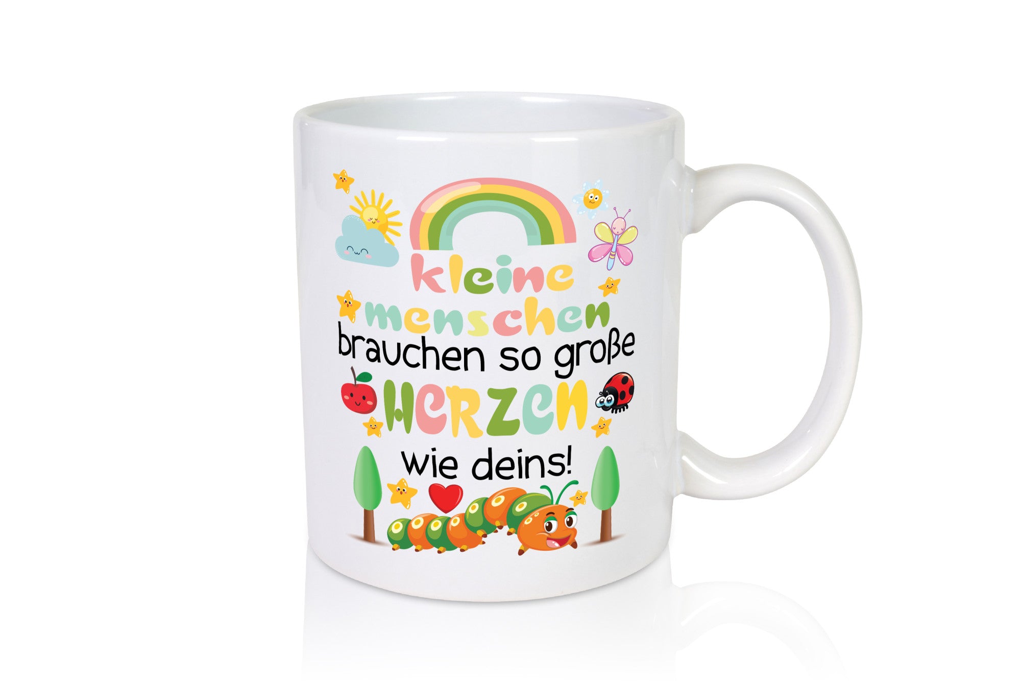 Kleine Menschen brauchen Große Herzen | Kinder Süße Humor Geschenkidee Tasse