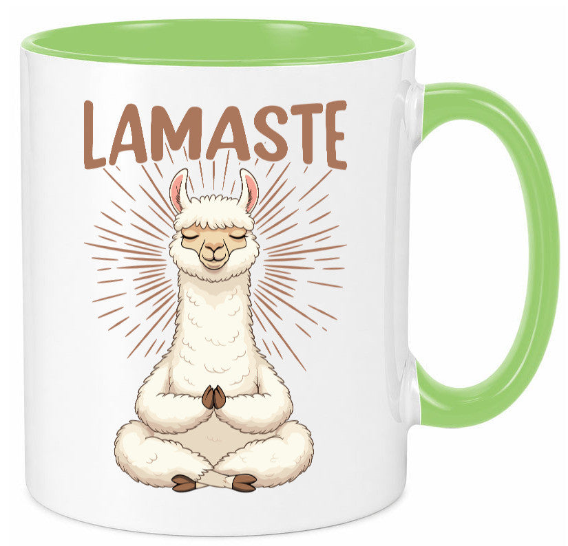 Lamaste | Lama Namaste lustiger Spruch Geschenk Humor Geschenkidee Tasse