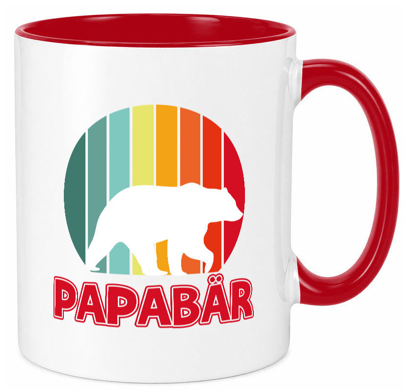 Papabär | Papa Tasse Vater Vatertag Bär lustiger Spruch Geschenk Familie