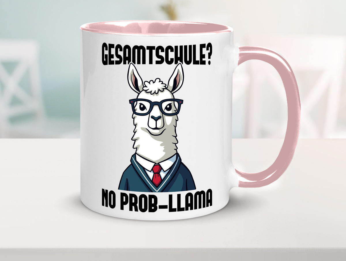 Gesammtschule | no prob-llama Einschuldung Humor Geschenkidee Tasse