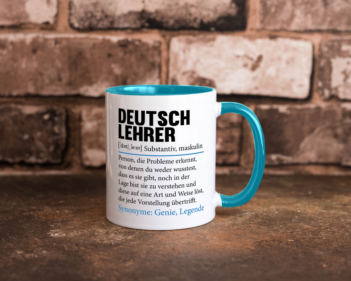 Deutschlehrer Spruch | Lehrer Schule Humor lustig Geschenkidee Geschenk Tasse