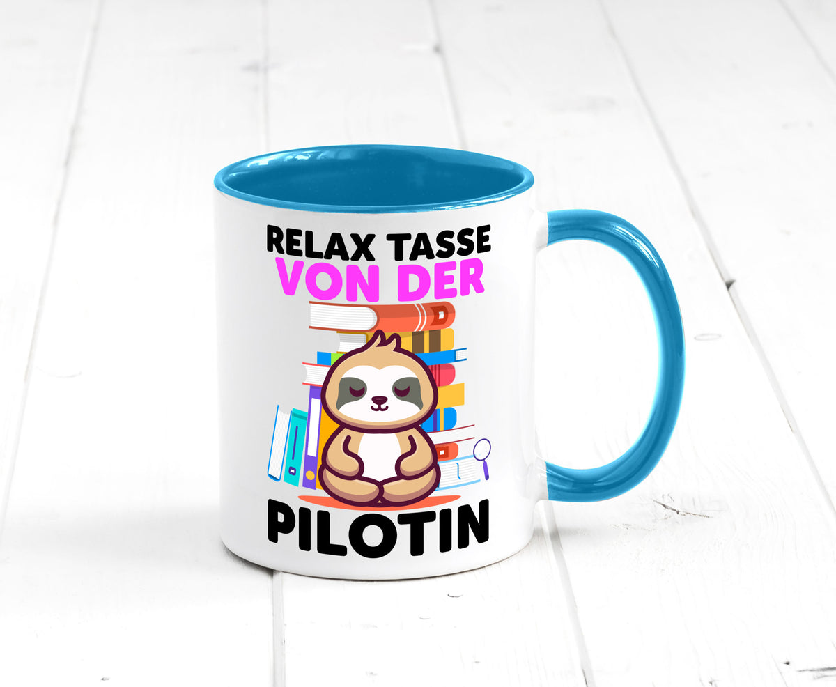 Relax Tasse: Pilotin | Definition Piloten lustiger Spruch Geschenk Humor
