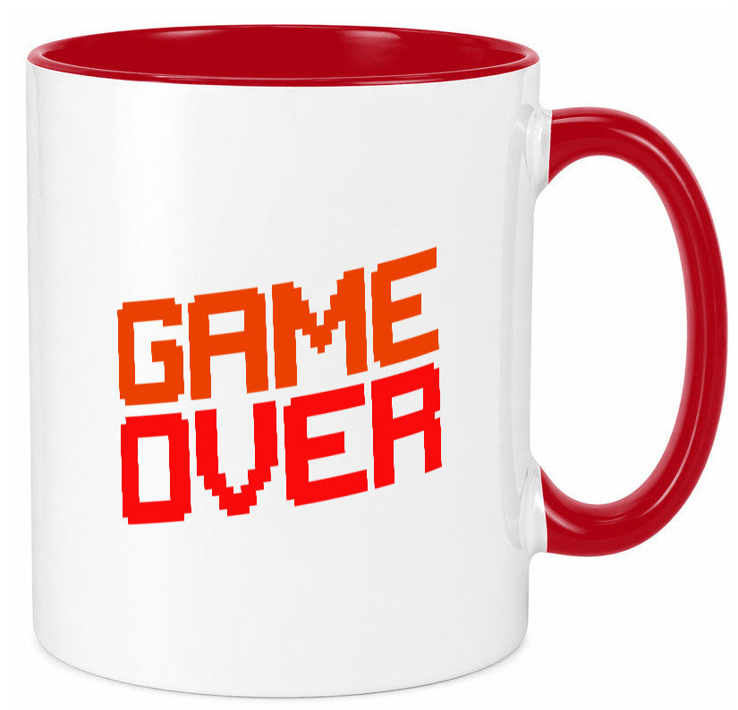 Game Over | Gamer Zocker Retro PC Nerd Pixel Geschenkidee Humor Tasse