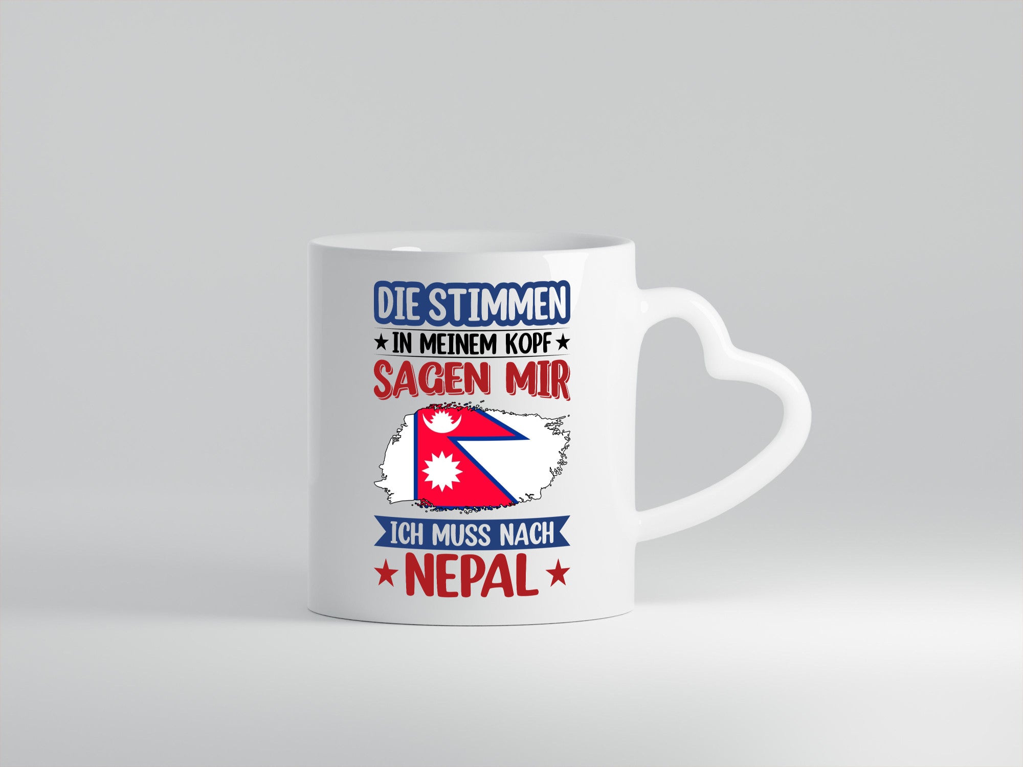 Nepal | Urlaub Stimmen in meinem Kopf Traumland Humor Geschenkidee Tasse