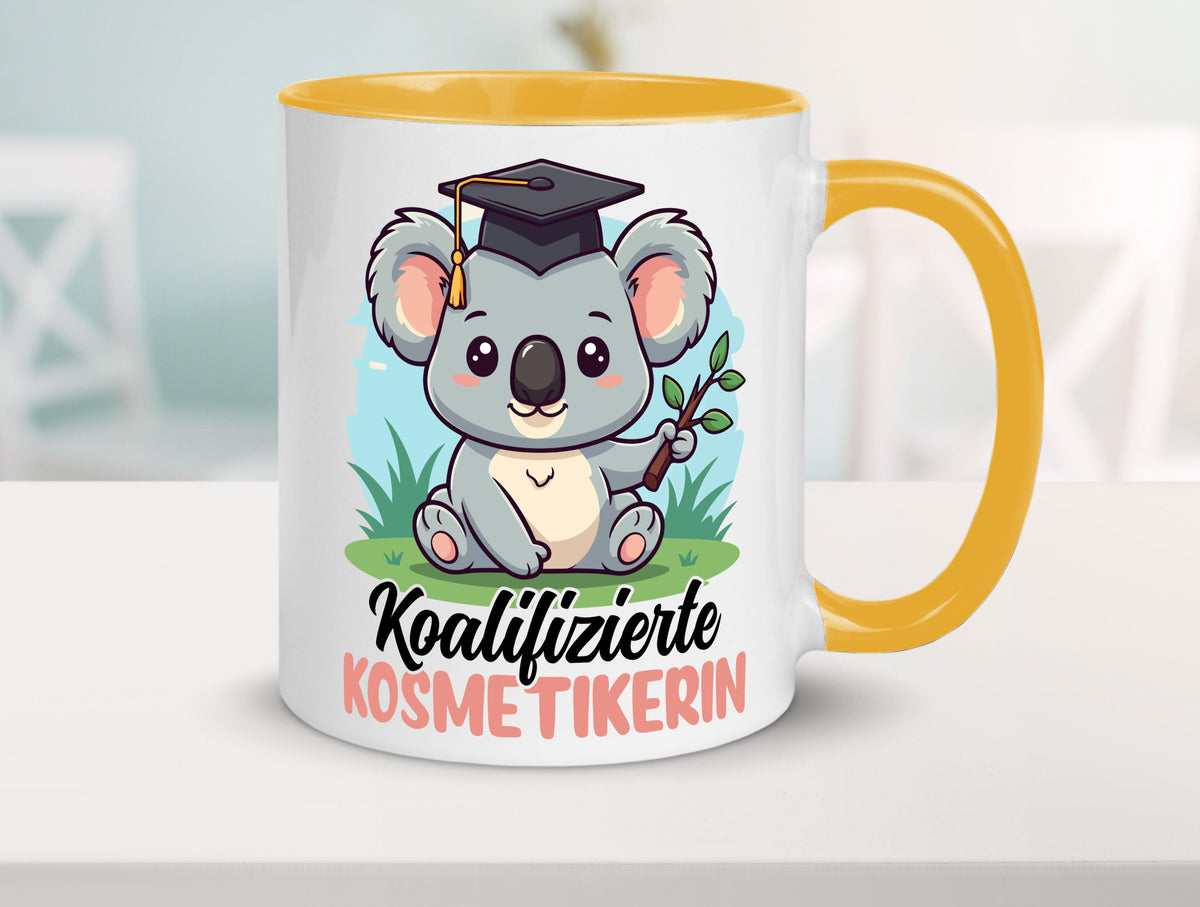 Koalifizierte Kosmetikerin | Kosmetik Stylistin Geschenkidee Humor Tasse