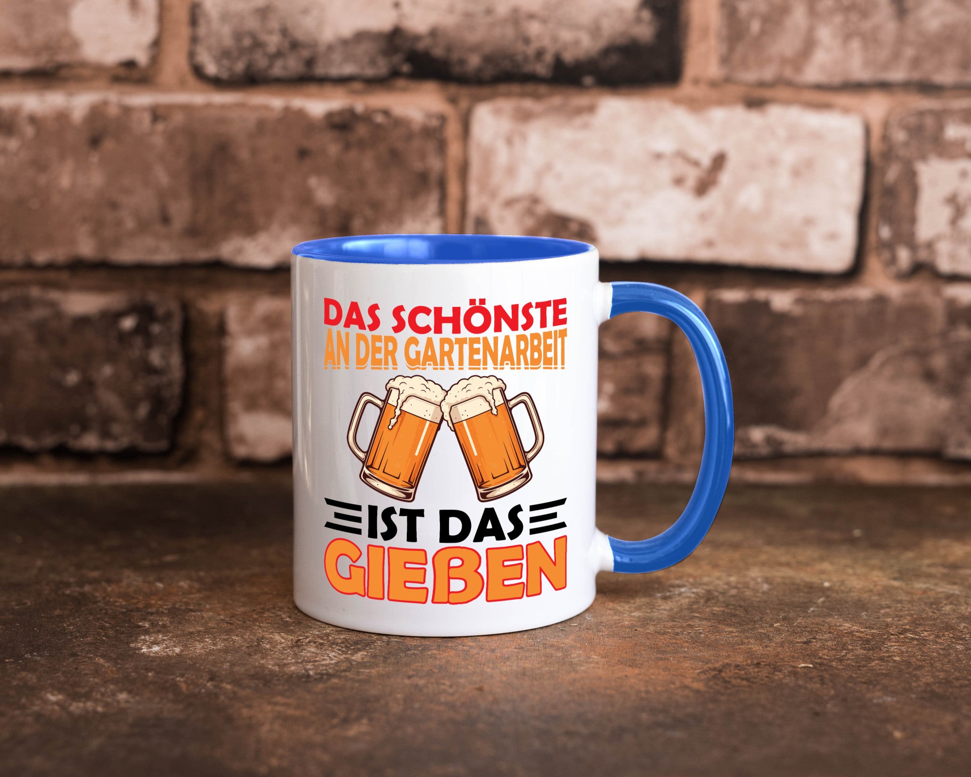 Das schönste an gartenarbeit ist Gießen | Biertrinker Geschenkidee Arbeit