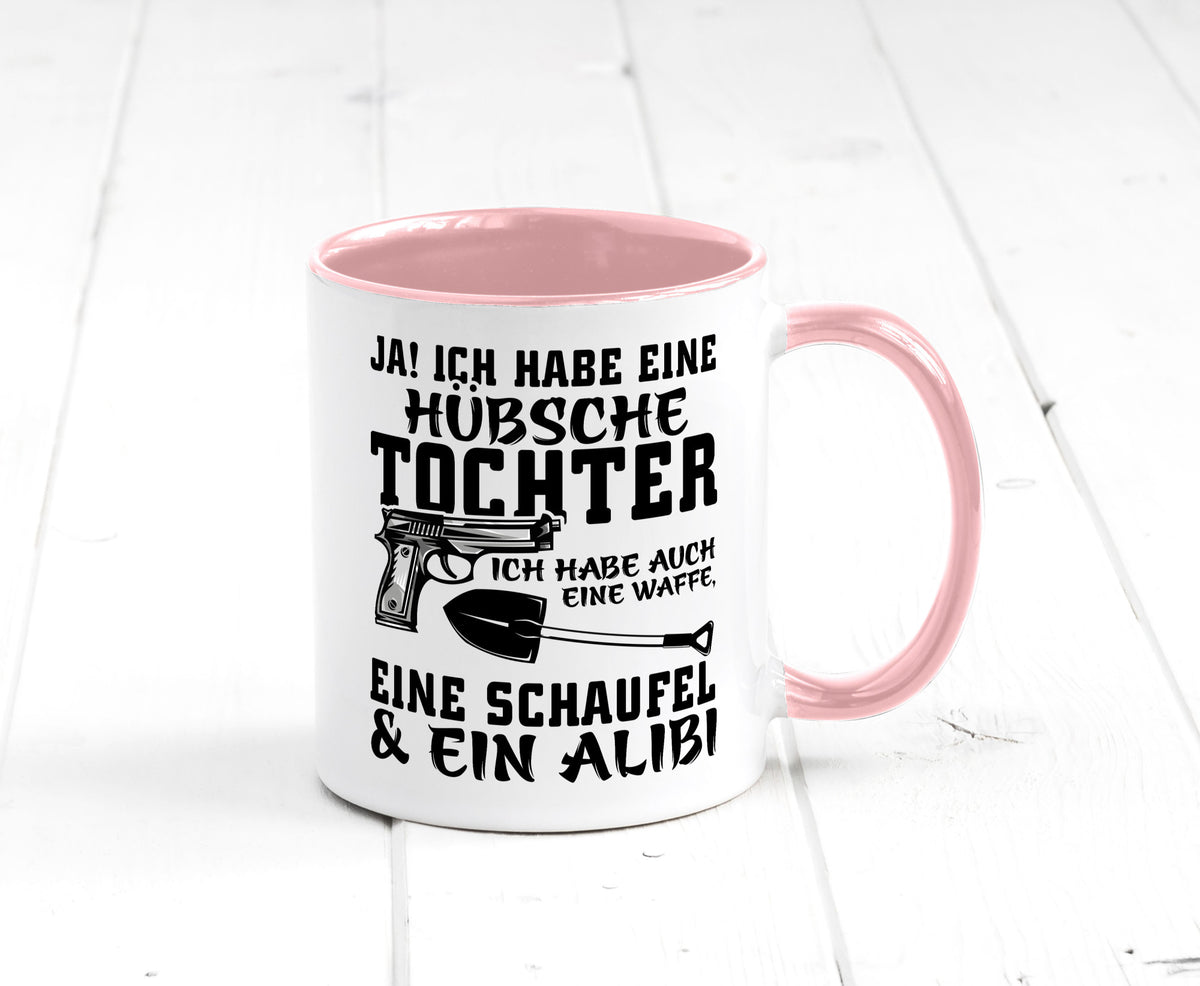 Hübsche Tochter Geschenk Familie Geschenkidee lustiger Spruch Tasse
