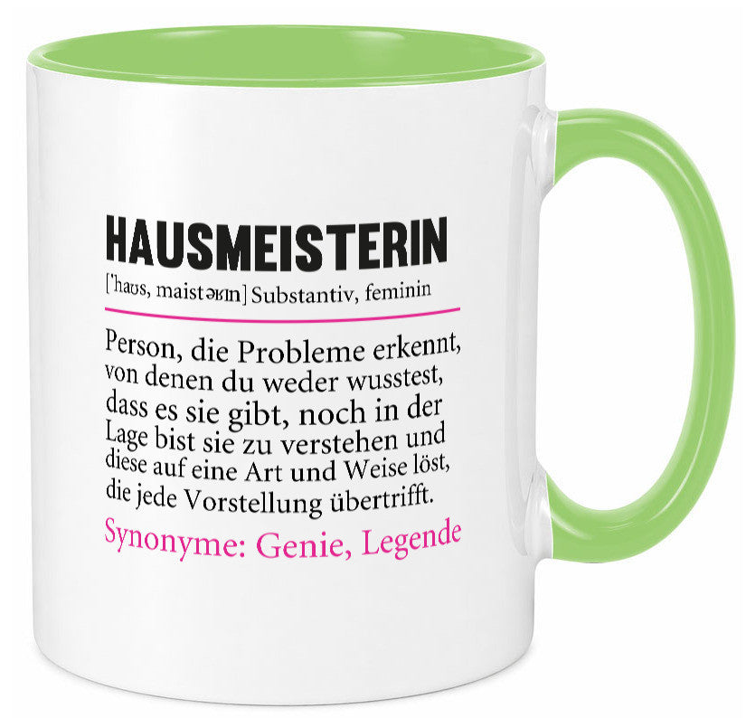 Hausmeisterin | Hauswart Beruf Spruch Humor Geschenkidee Arbeit Kollegen Büro Tasse