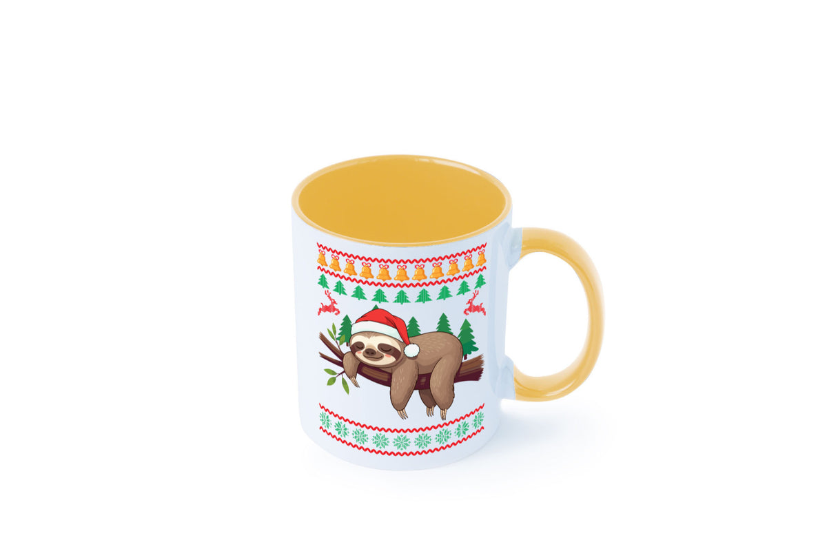Ugly Christmas | Faultier Weihnachtsfaultier v2 lustig Tierliebhaber Humor Tasse