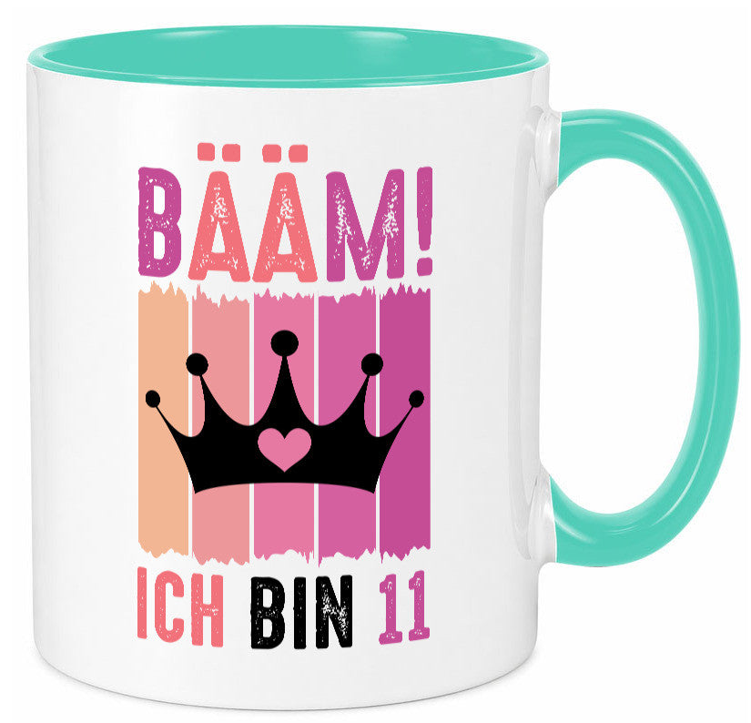 11. Geburtstag | 11 Jahre Bääm ich bin Krone Humor Geschenkidee Tasse