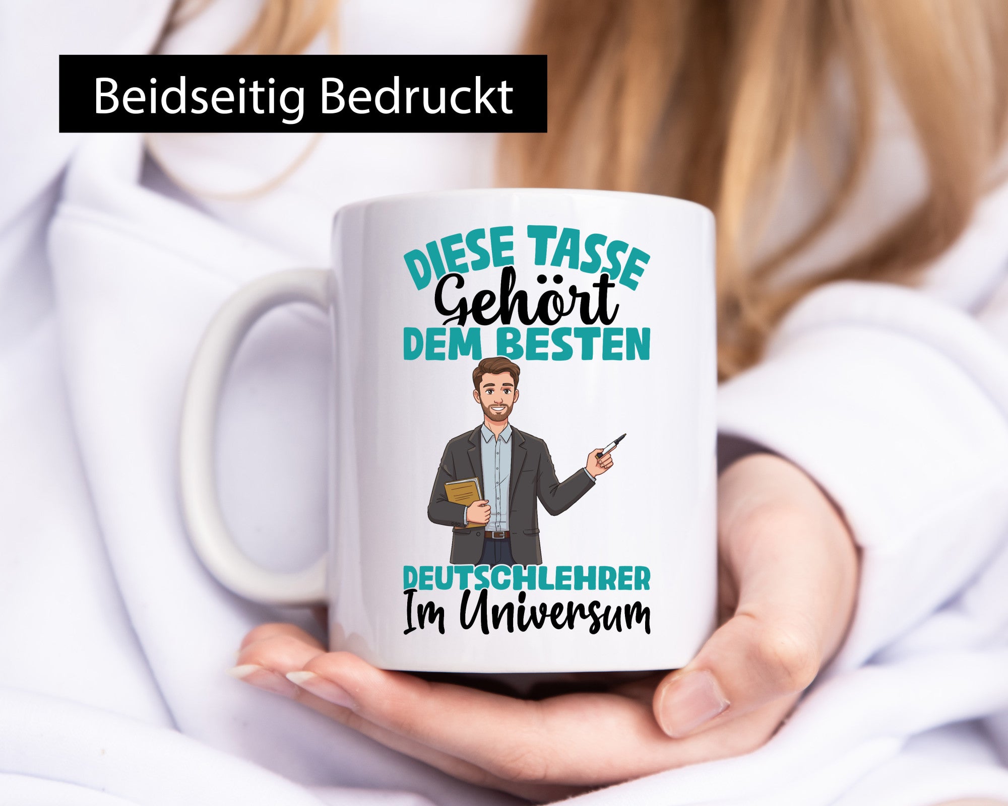 Im Universum: Deutschlehrer | Lehrer Schule lustig Humor Geschenkidee Geschenk
