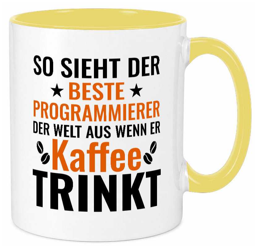 Kaffee trinkt: Programmierer | Software Entwickler Geschenkidee Humor Tasse
