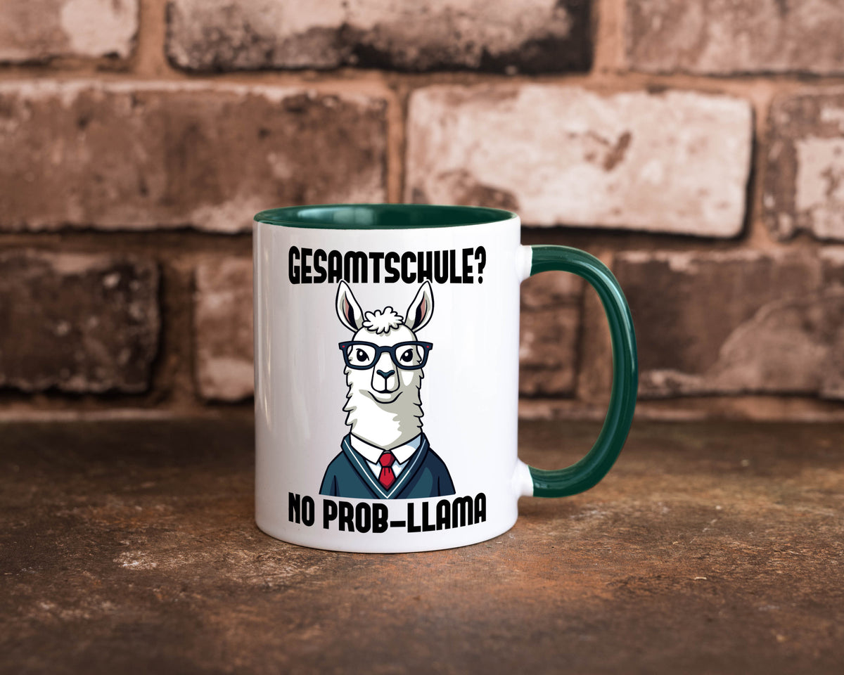 Gesammtschule | no prob-llama Einschuldung Humor Geschenkidee Tasse