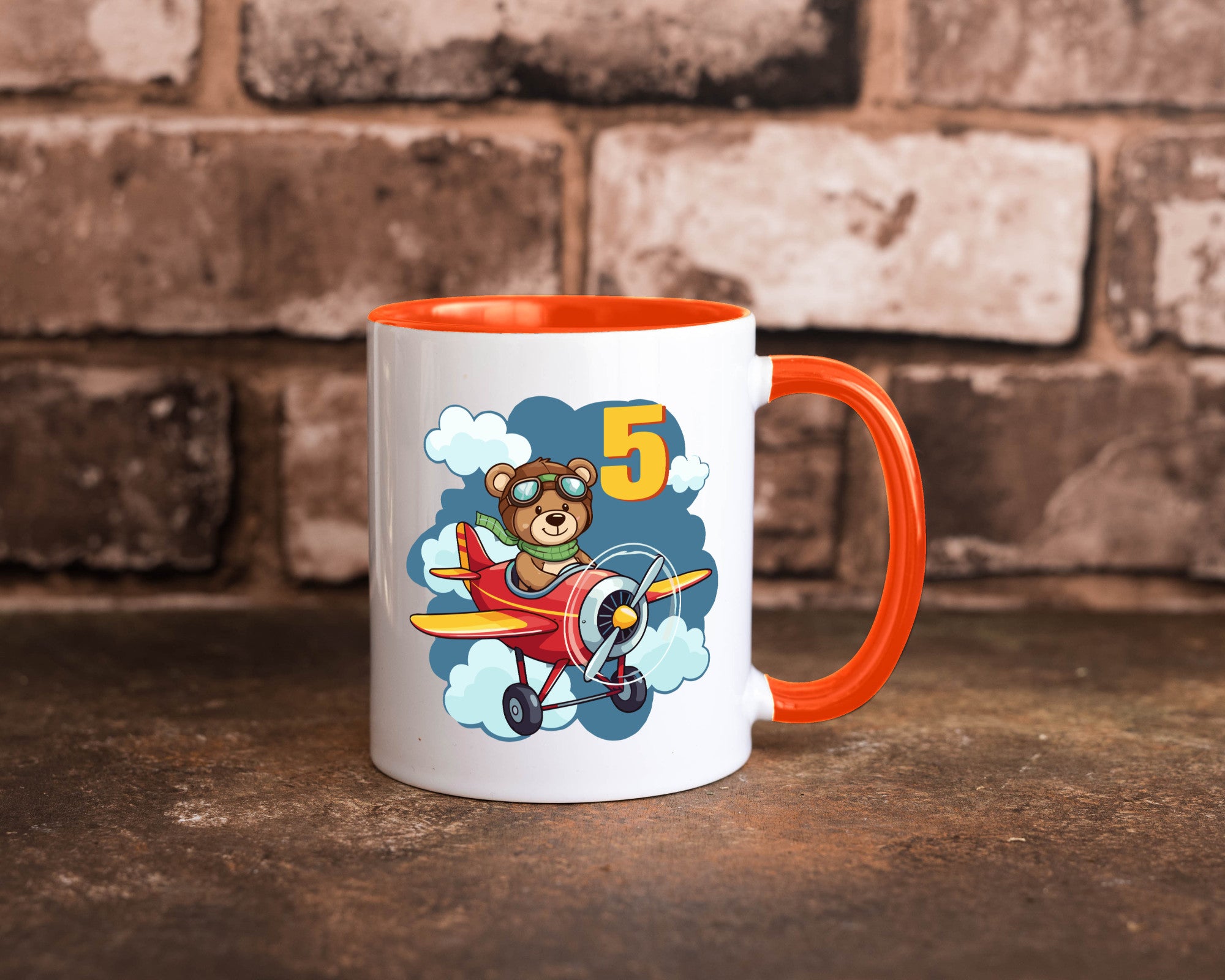 5. Geburtstag | 5 Jahre Kinder Pilot Flugzeug Geschenkidee Humor Tasse