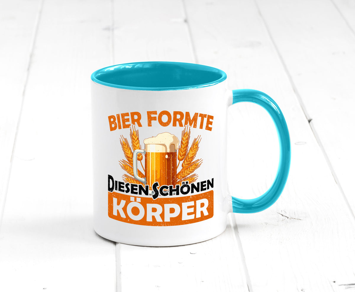 Bier förmte diesen Körper | bierliebhaber v2 Humor Geschenkidee Tasse