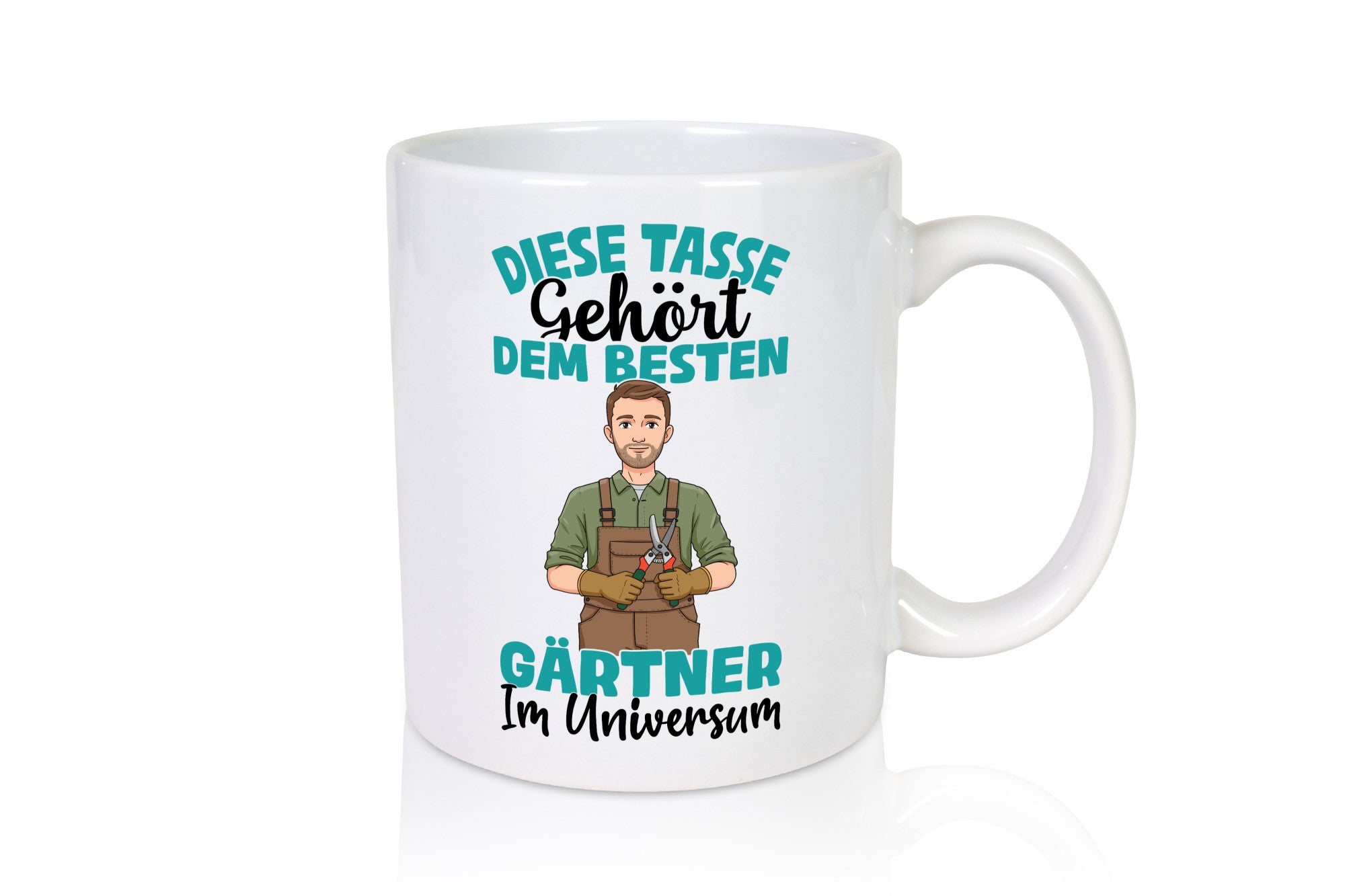 Im Universum: Gärtner | Gartenbau Geschenkidee Humor Tasse