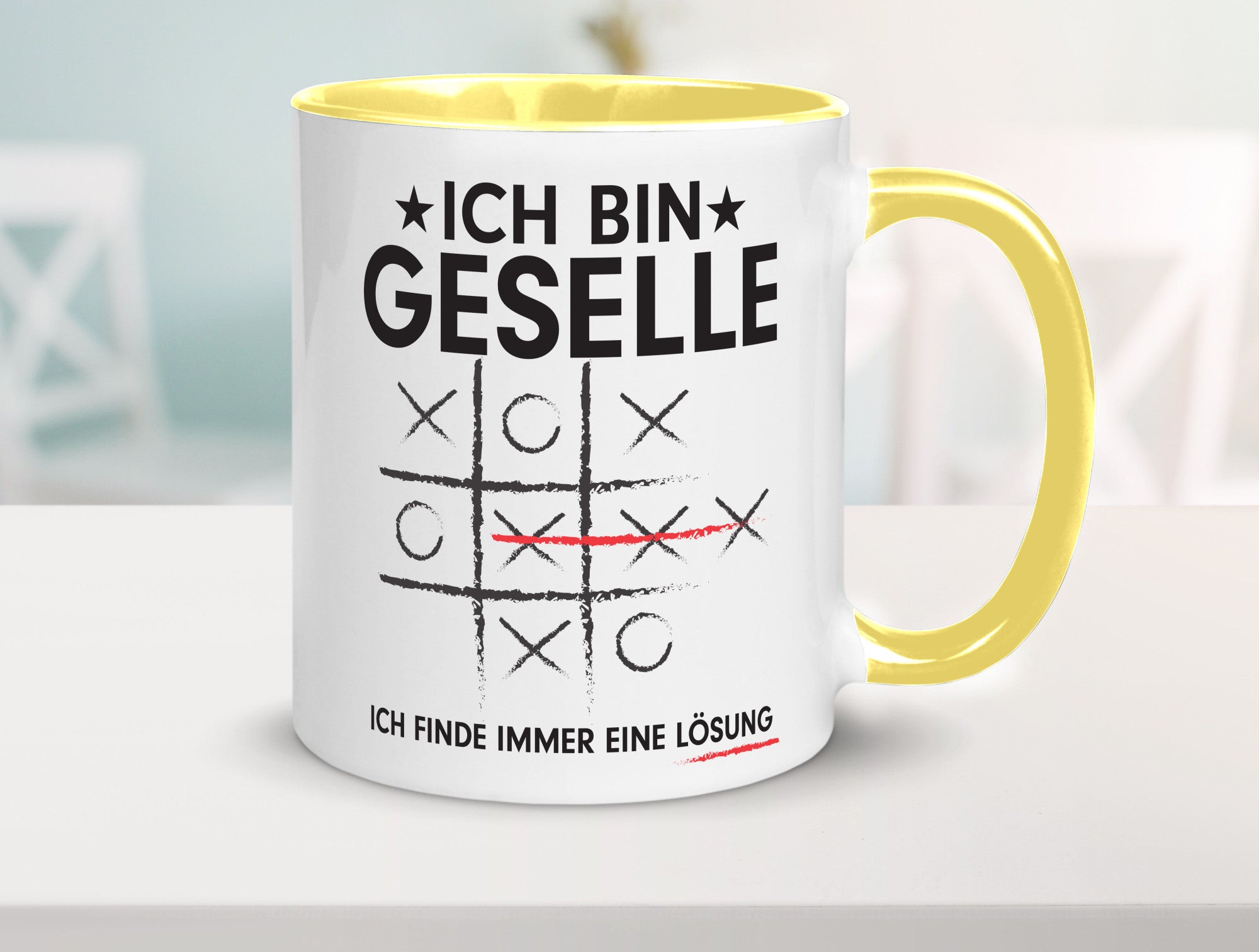 Löse Probleme: Geselle | Handwerker Humor Geschenkidee Tasse