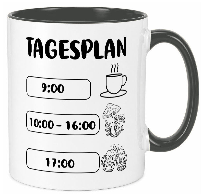 Tagesplan Pilzsammler | Pilze Wald v2 Geschenk Humor Geschenkidee lustiger