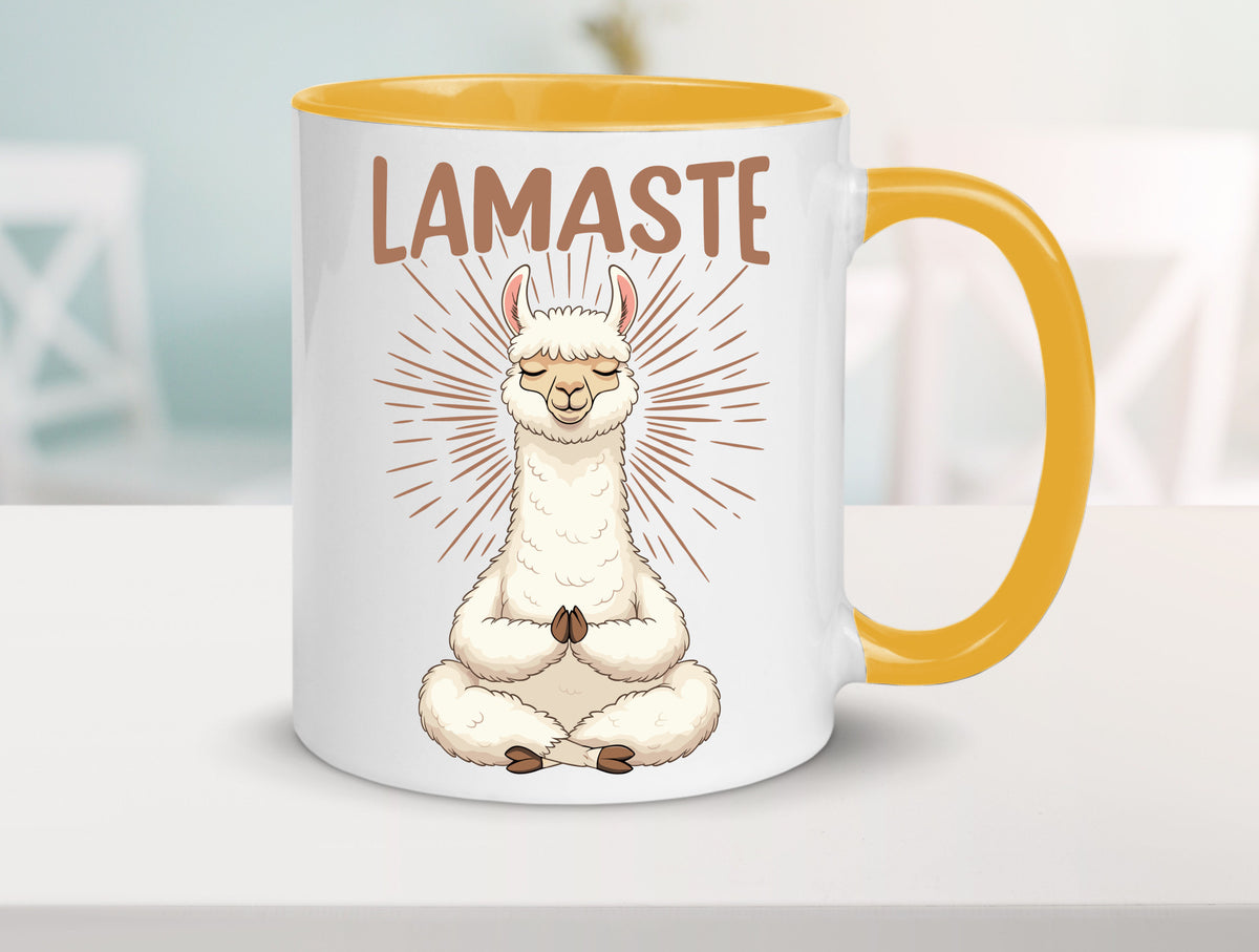 Lamaste | Lama Namaste lustiger Spruch Geschenk Humor Geschenkidee Tasse