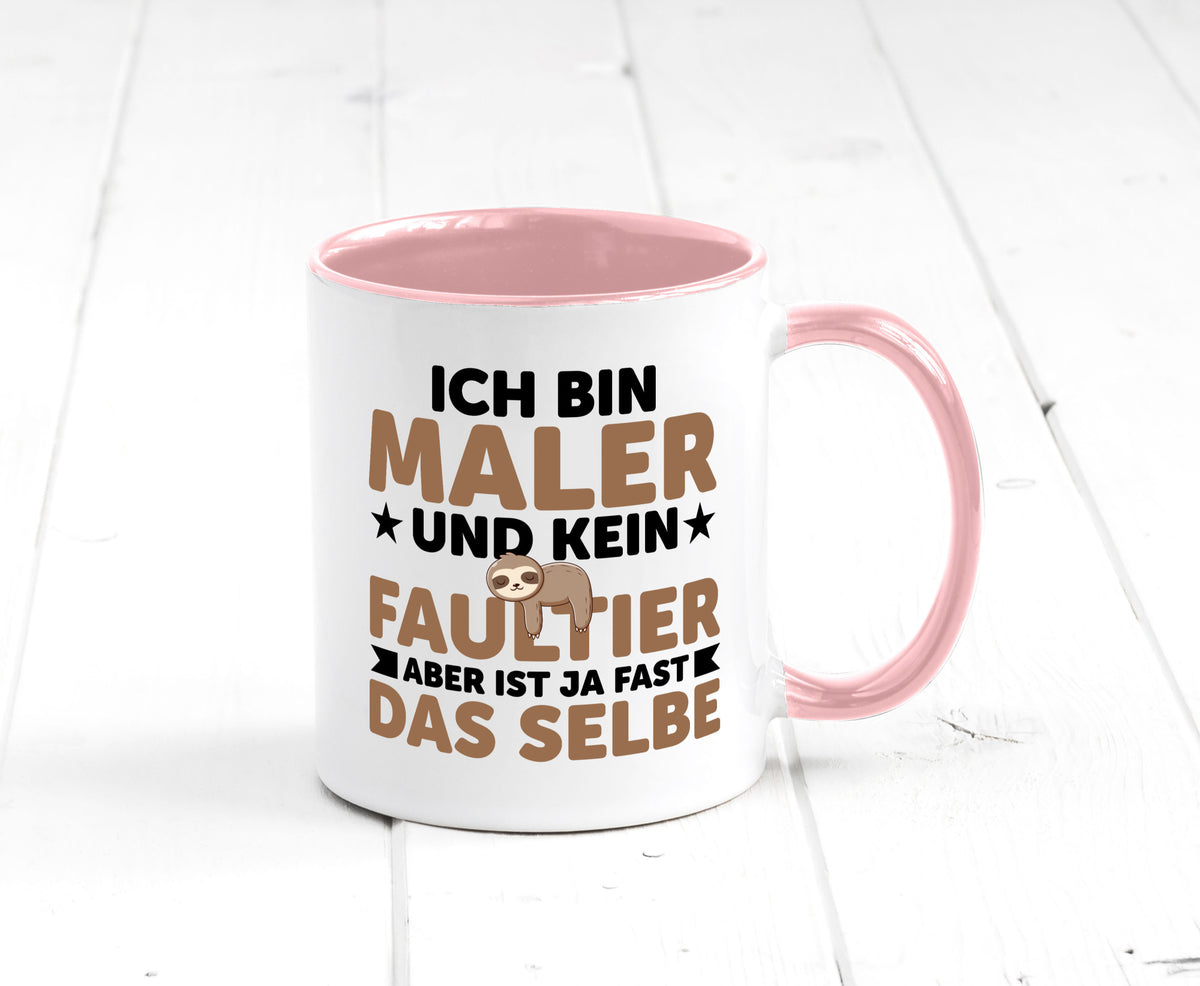 Ich bin kein Faultier: Maler | Malerei v2 lustiger Spruch Geschenk Tasse