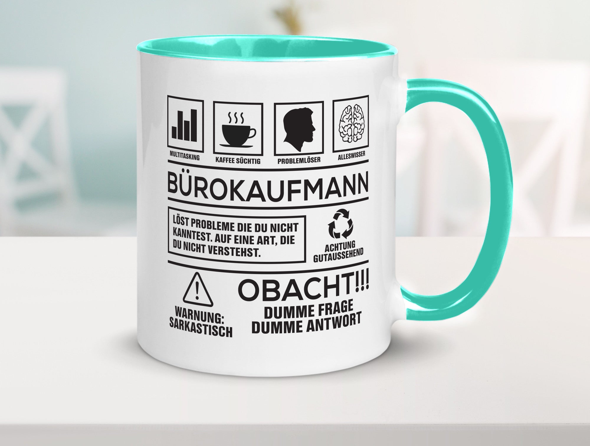 Achtung Probleme Bürokaufmann | Kaufmann Humor Arbeit Kollegen Büro