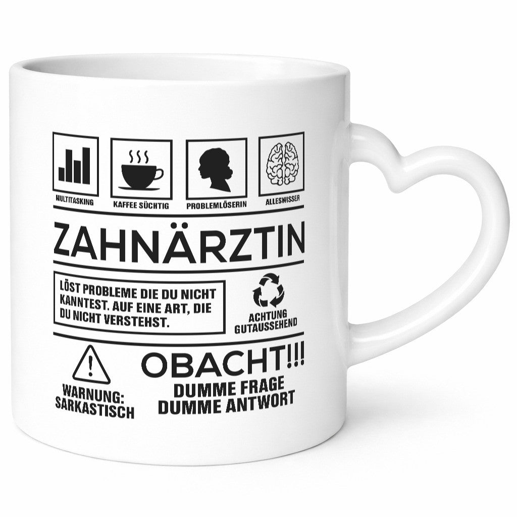 Achtung Probleme Zahnärztin | Zahnmedizin Beruf Geschenkidee Arbeit Kollegen
