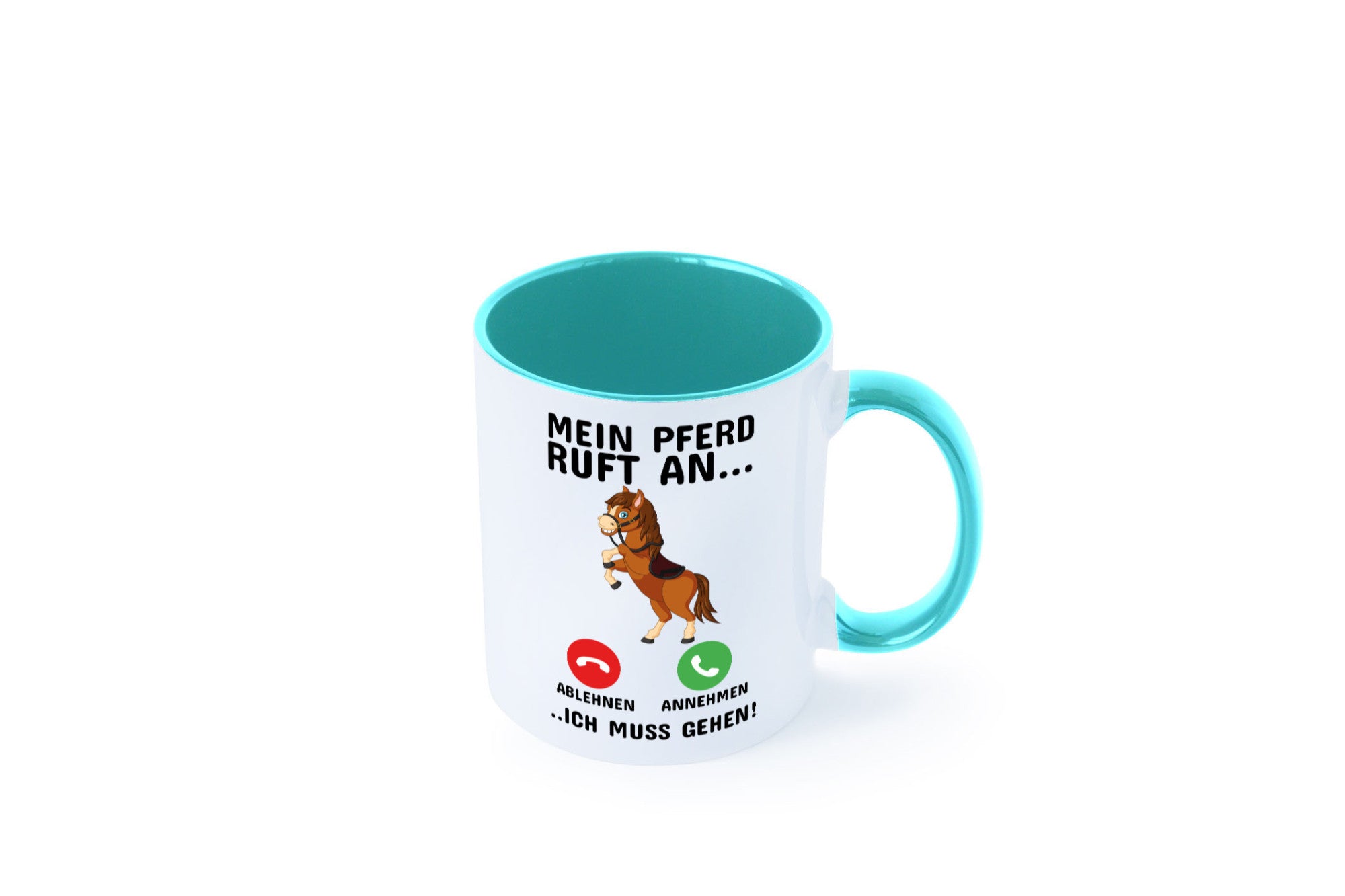 Mein Pferd ruft an Humor Geschenkidee Tasse