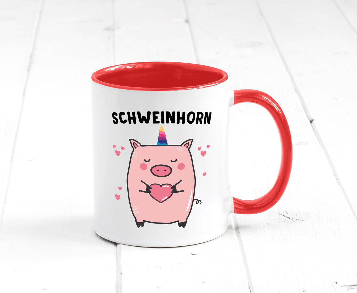 Schweinhorn lustig Humor Geschenkidee Geschenk Tasse