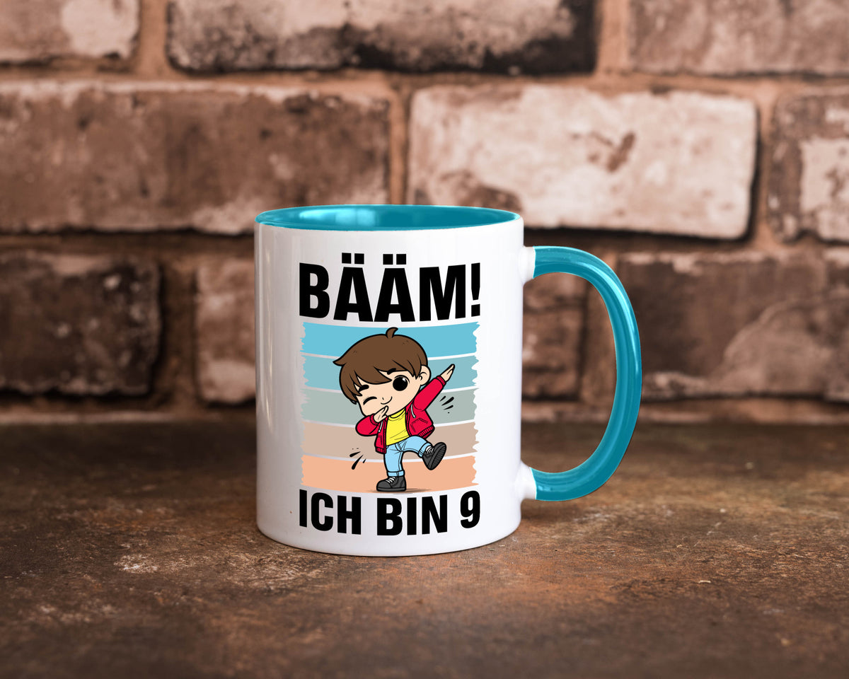 9. Geburtstag | Ich bin 9 Jahre Bäääm Dabbing Kind lustig Geschenkidee Geschenk Tasse