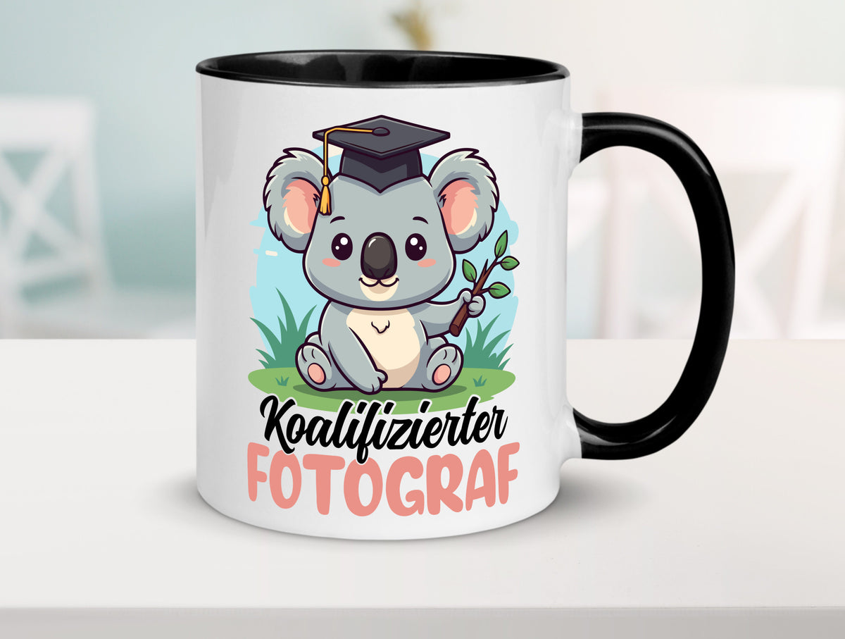 Koalifizierter Fotograf | Fotografie Kamera Geschenk Humor Geschenkidee Tasse