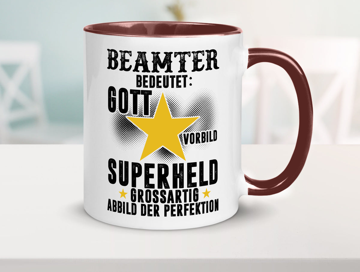 Bedeutung von Beamter | Verbeamtung öffentlicher Dienst Humor Geschenkidee Tasse