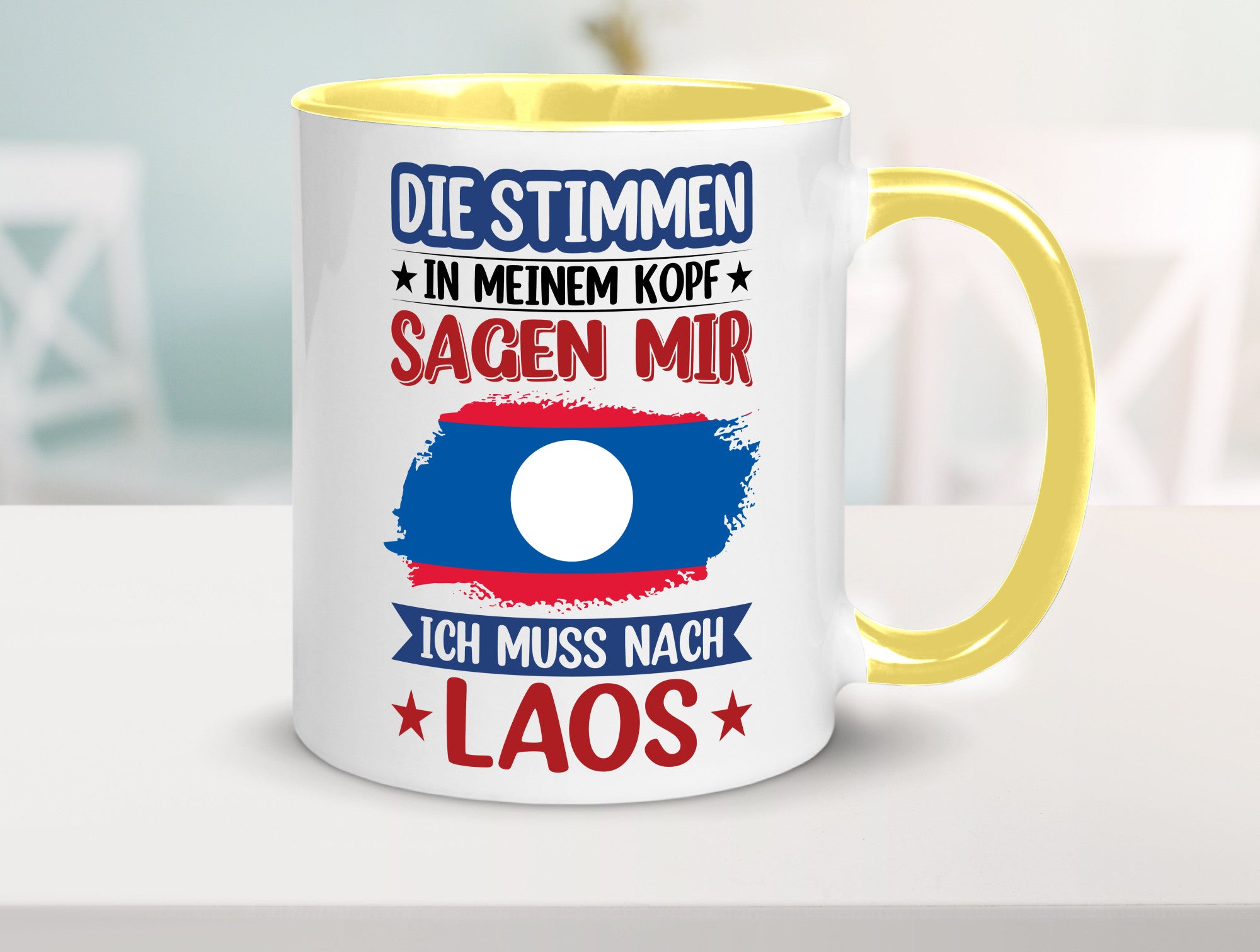 Laos | Urlaub Stimmen in meinem Kopf Traumland lustig Humor Geschenkidee