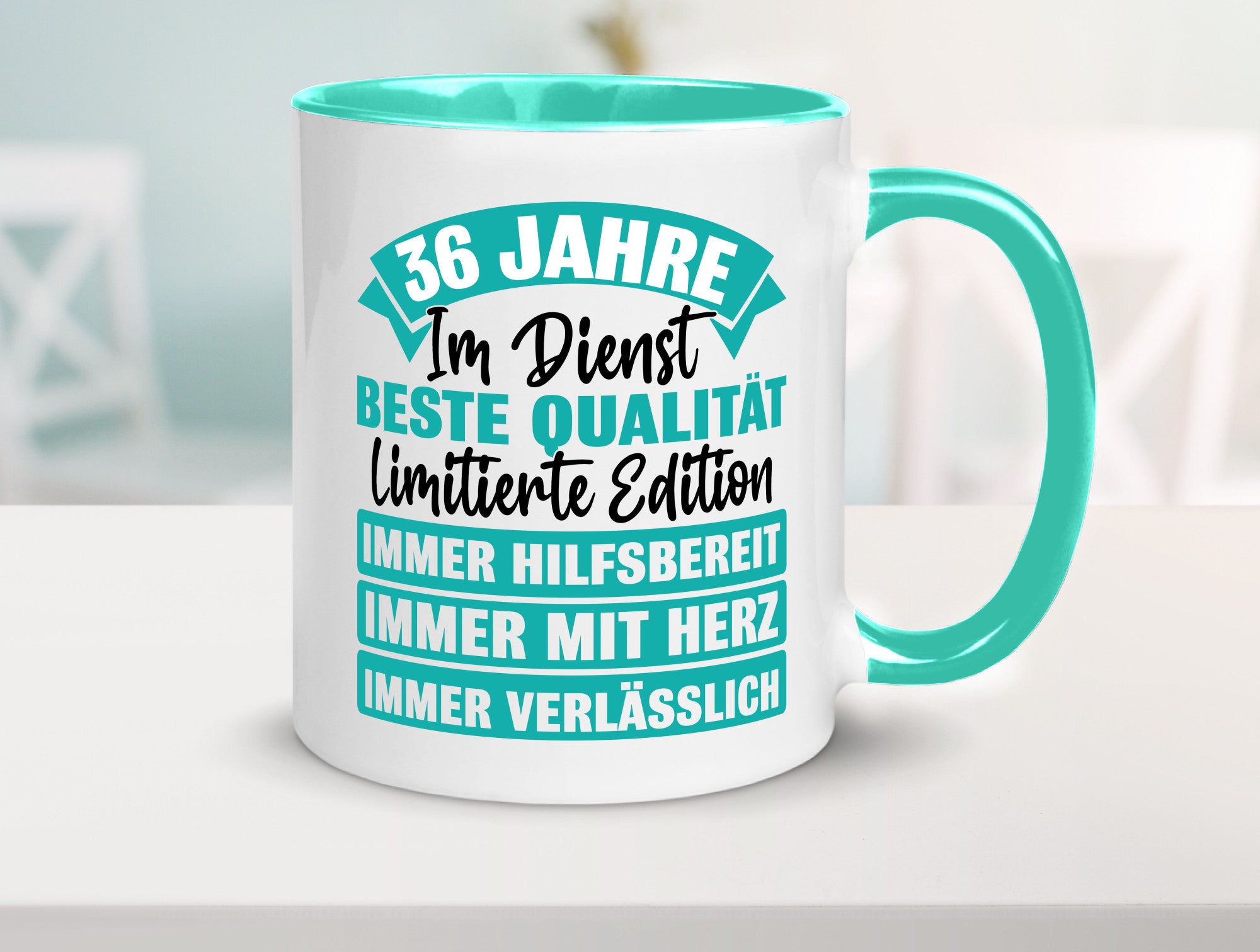 36 Jahre im Dienst | Jubiläum Arbeit Geschenk Kollegen Büro lustiger Spruch