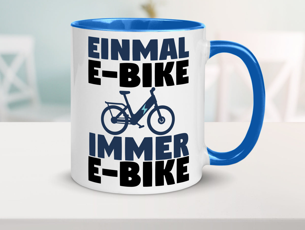 E-Bike Fahrer | Radfahrer Tasse Fahrrad Elektrorad lustiger Spruch Geschenk