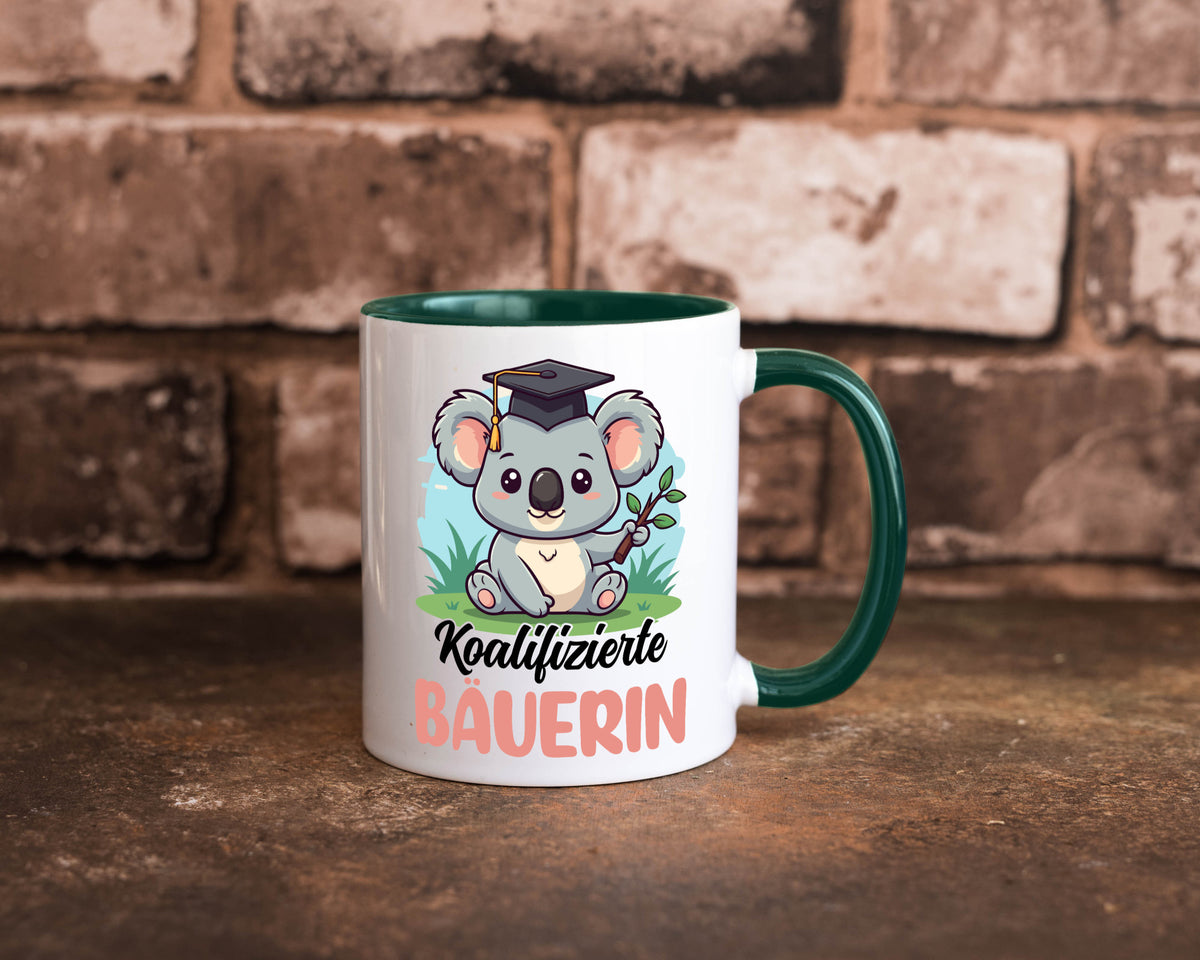 Koalifizierte Bäuerin | Bauernhof Landwirtschaft lustiger Spruch Geschenk Humor Tasse