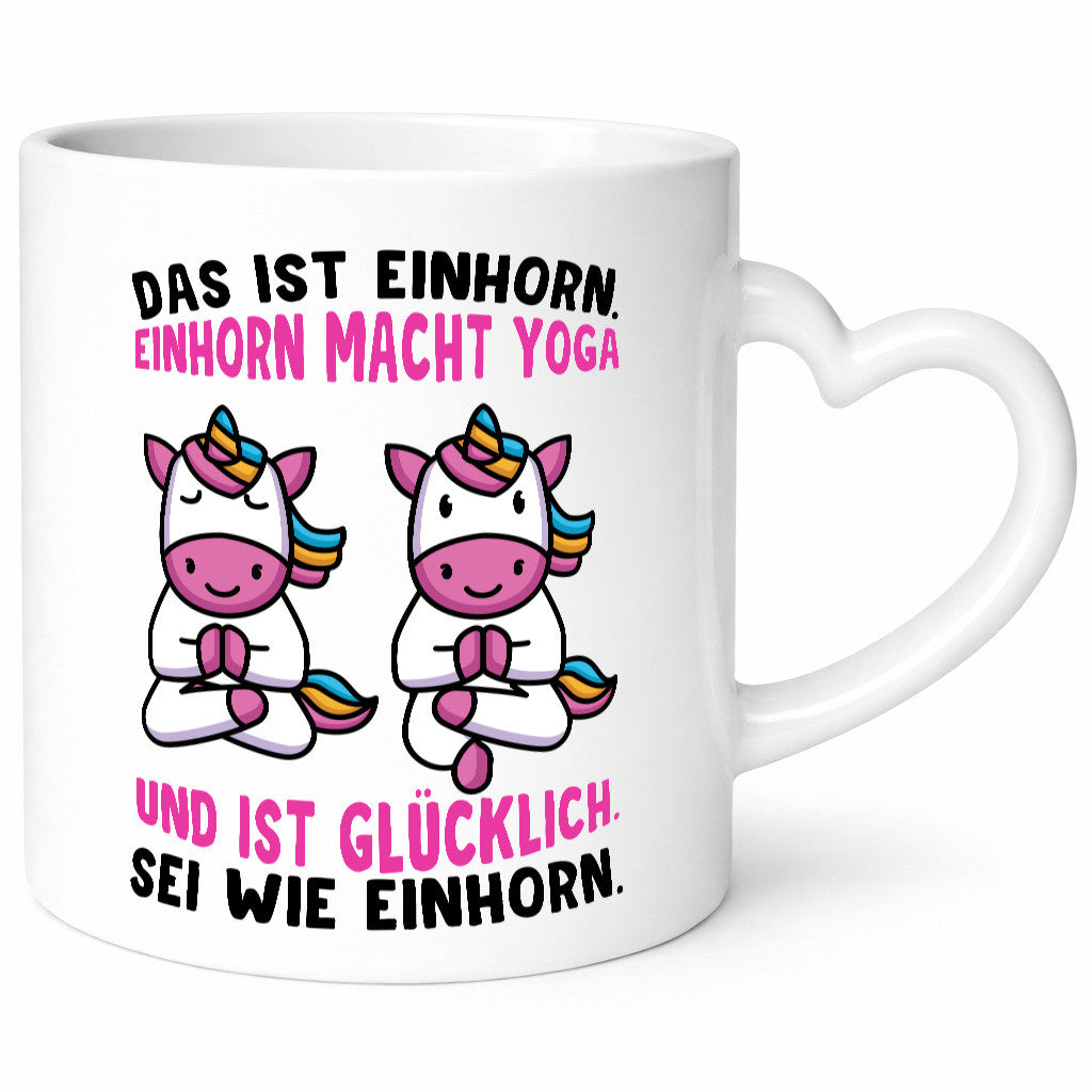 Einhorn Yoga | Yogalehrer Tasse Guru Entspannung Humor Geschenkidee
