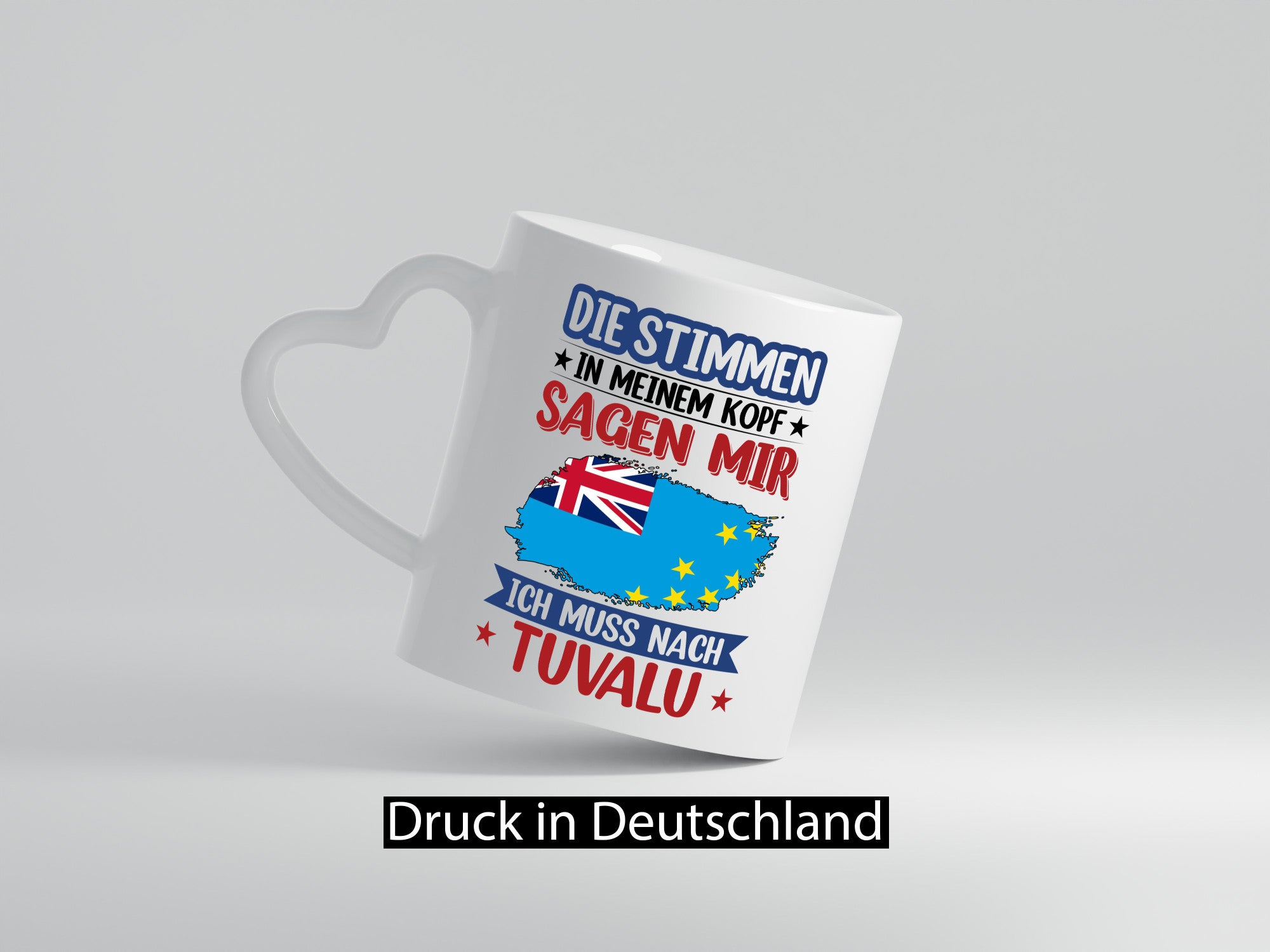 Tuvalu | Urlaub Stimmen in meinem Kopf Traumland v2 lustiger Spruch Geschenk
