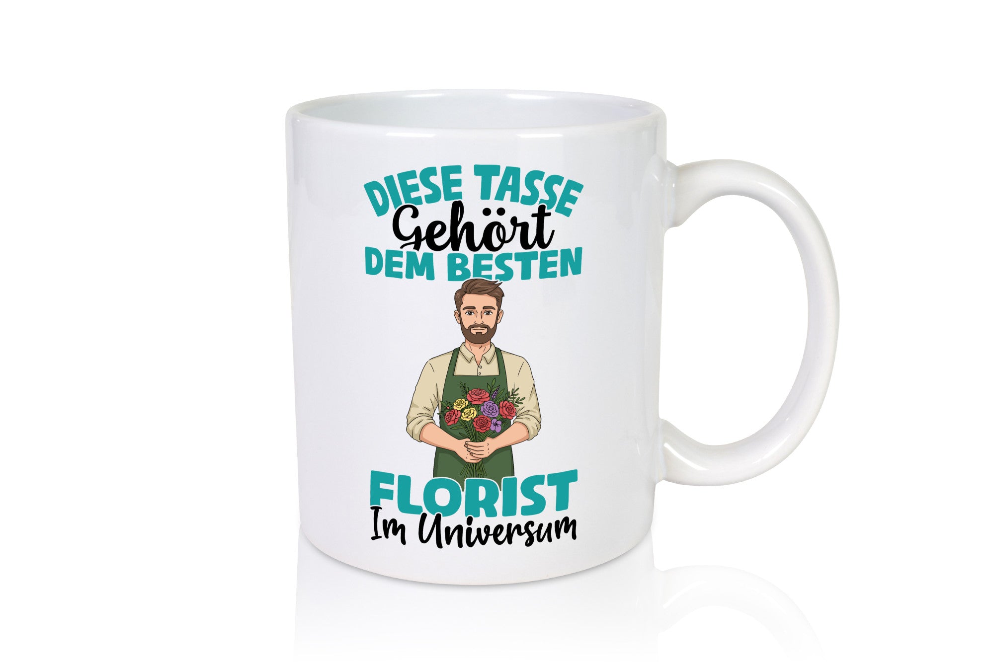 Im Universum: Florist | Blumen Verkäufer Geschenkidee Humor Tasse