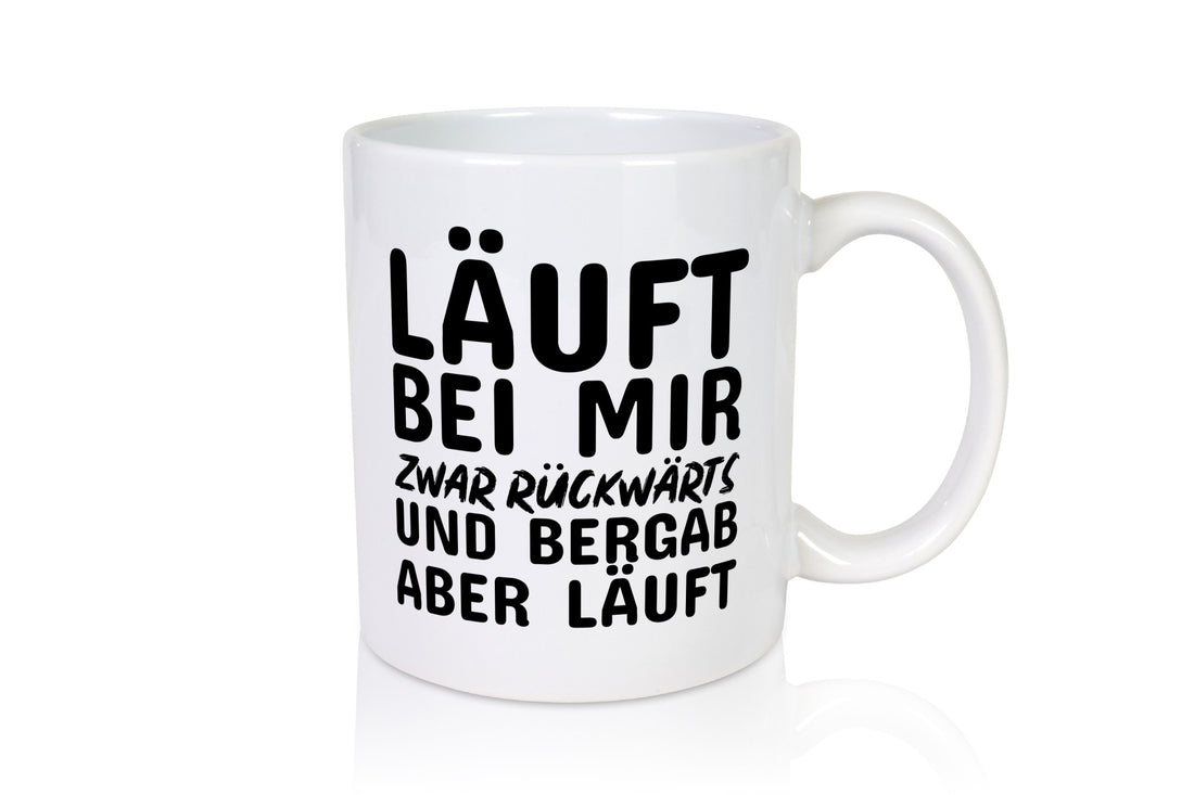 Läuft bei dir lustig Humor Geschenkidee Geschenk Tasse