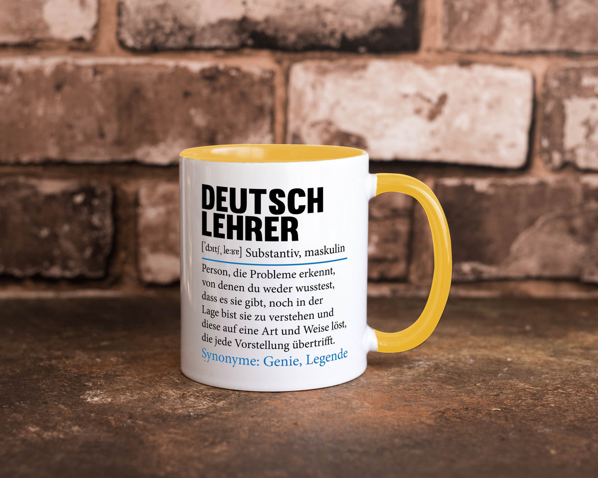 Deutschlehrer Spruch | Lehrer Schule Humor lustig Geschenkidee Geschenk Tasse