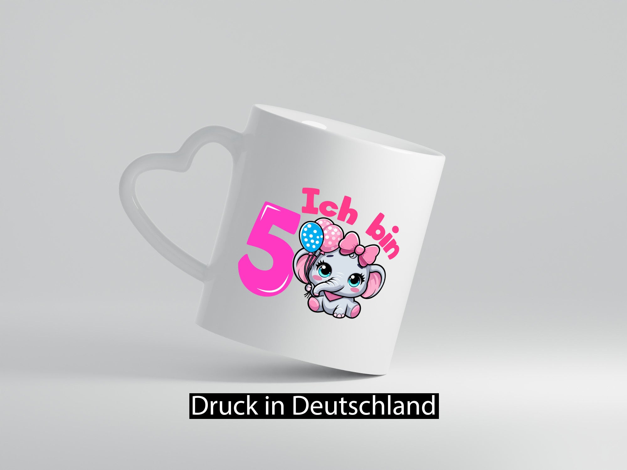5. Geburtstag | 5 Jahre Elefant Mädchen Humor Geschenkidee Tasse