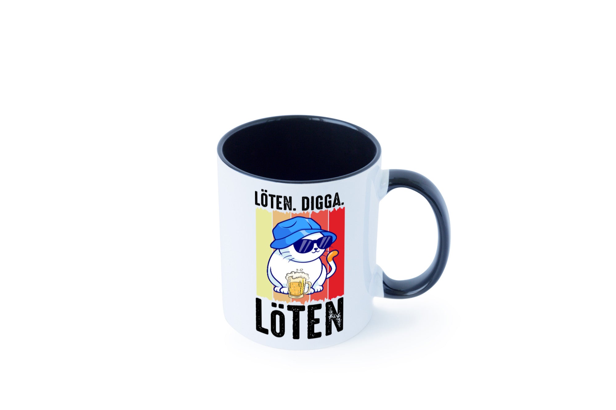 Löten Digga | Katze mit Bier Bierkatze Geschenk Tierliebhaber Humor lustiger