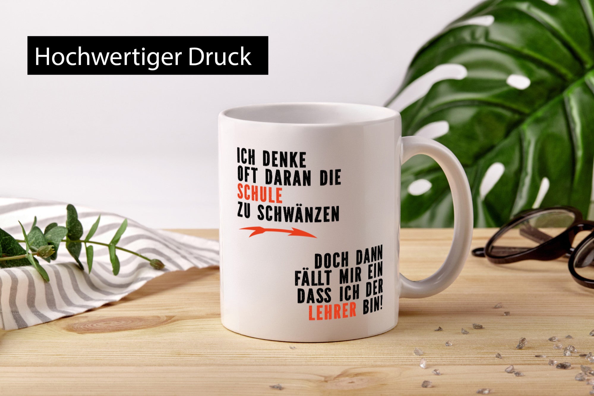 Ich denke oft ans Schwänzen | Lehrer Unterricht Geschenkidee Humor Tasse