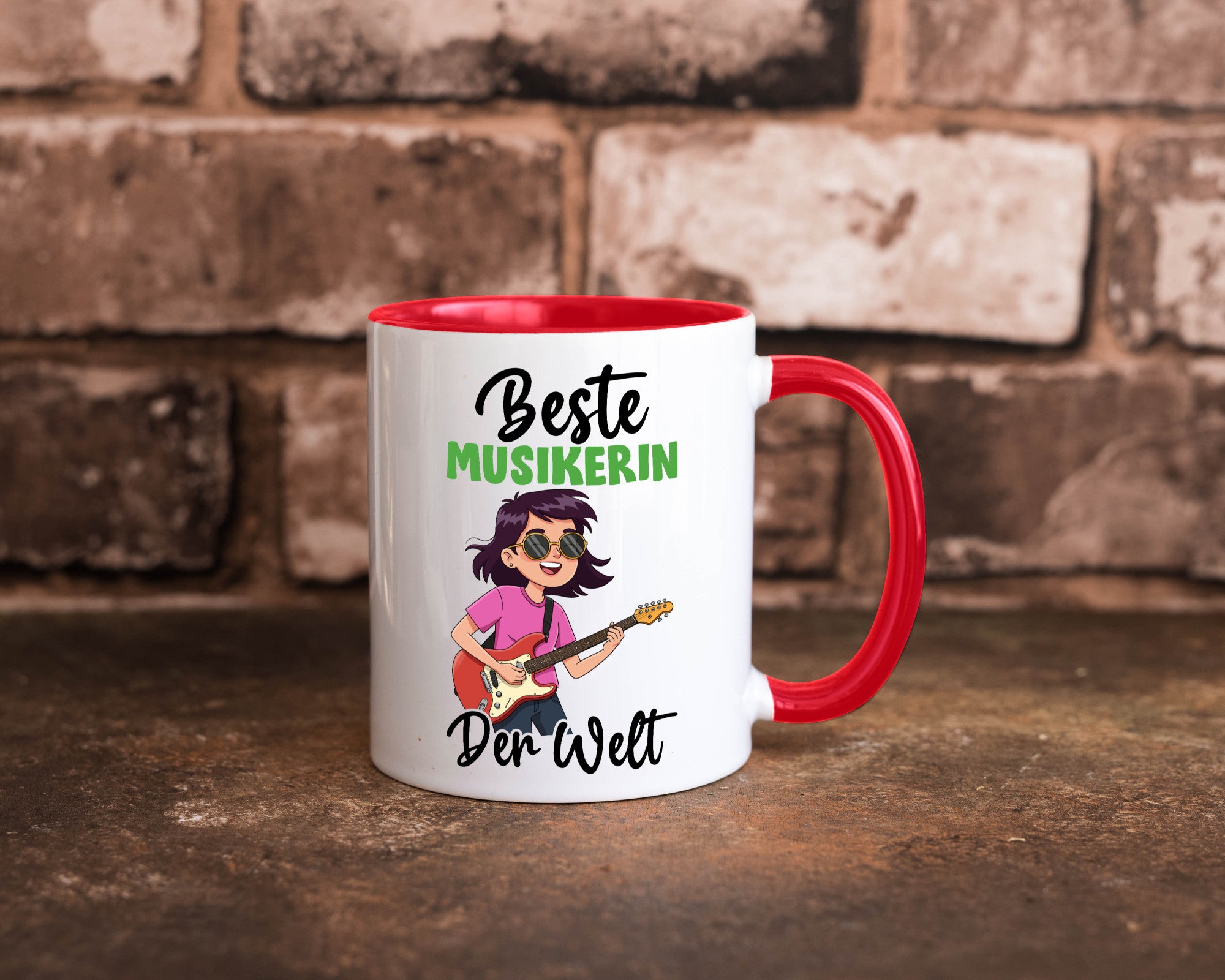 Beste Musikerin | Musik Musikantin v2 Geschenkidee Humor Tasse